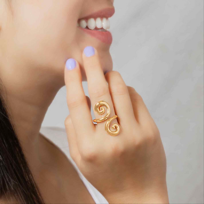 Anello regolabile | Spirale Magica | Bronzo