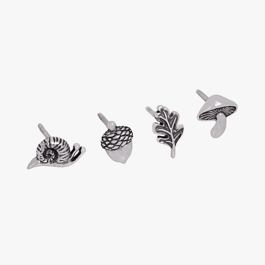 Orecchini Sottobosco | Argento Sterling Riciclato | FairTrade