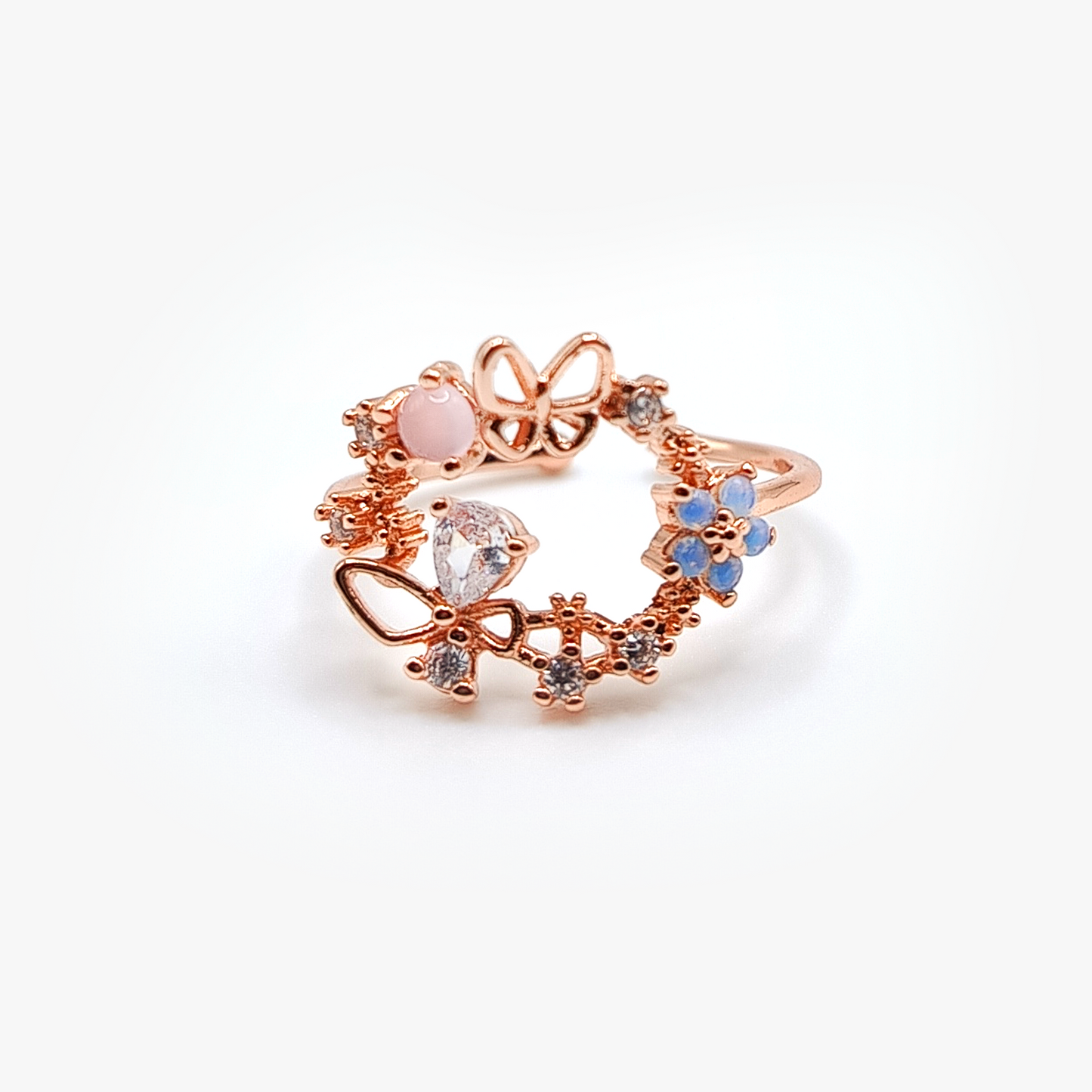 Secret Garden Ring | Zircons | Butterfly