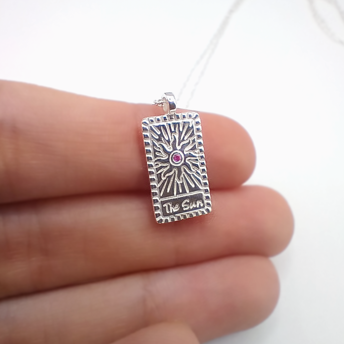 Arcanys Sole | Collana Tarocchi | Arcano Sole | Argento 925 | E-coat | Zirconi