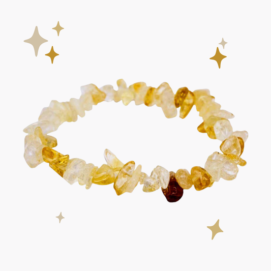 Bracciale barocco in citrino naturale