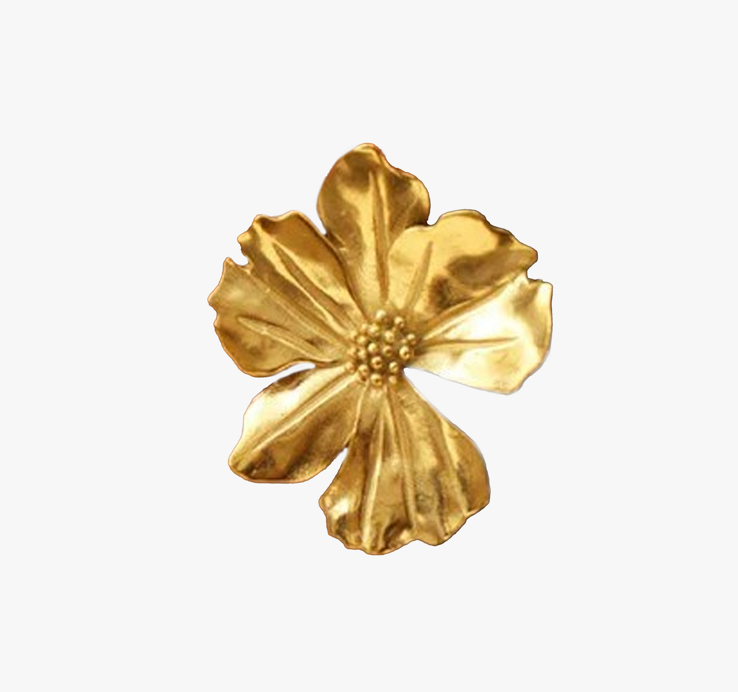 Vicky | Flower earrings | gold | Handmade