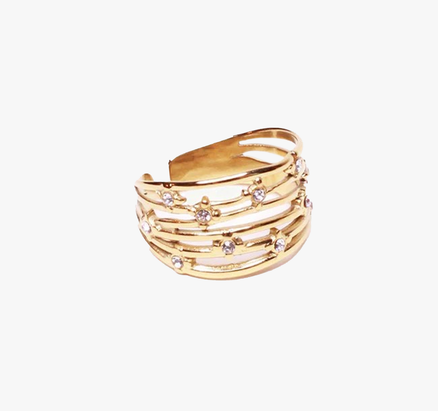 Gigi Rhinestone Multi Ring | Handmade Jewelry