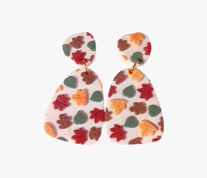 Orecchini frammento d'autunno | Argilla Polimerica | Fatti a mano