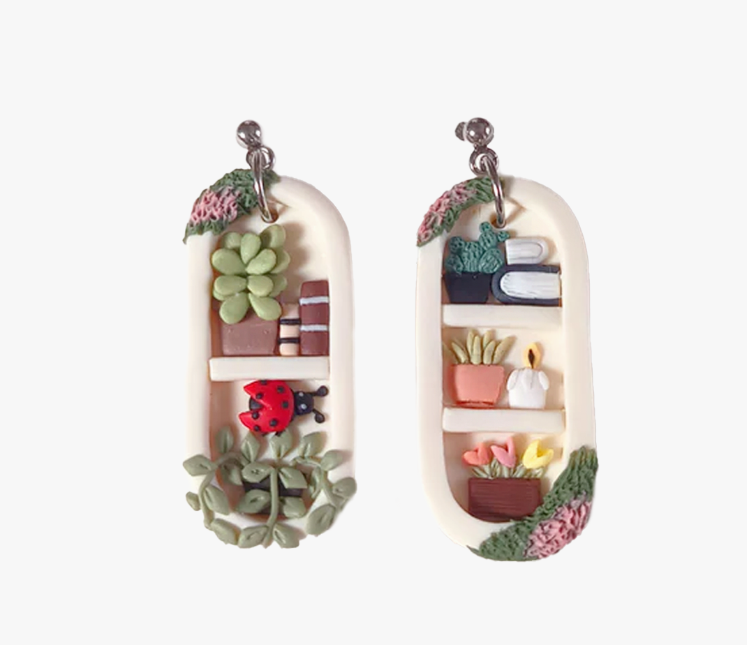 Orecchini Libreria | Argilla Polimerica | Fatti a mano