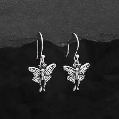 Orecchini pendenti Falena | Argento Sterling Riciclato | FairTrade