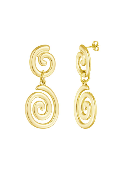 Orecchini Spirale | Acciaio Inossidabile | Waterproof