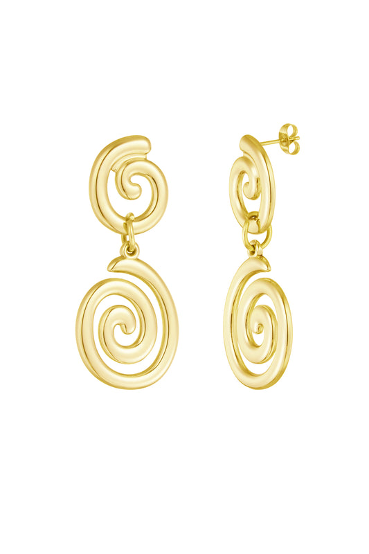 Orecchini Spirale | Acciaio Inossidabile | Waterproof