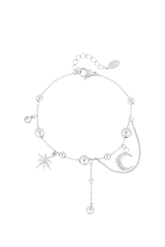 Bracciale charm Luna | Acciaio Inossidabile | Waterproof