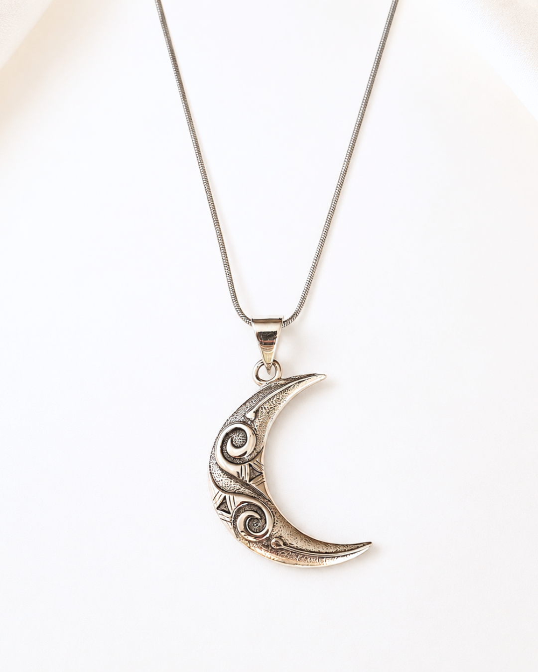 Collana Spiral Moon in Argento