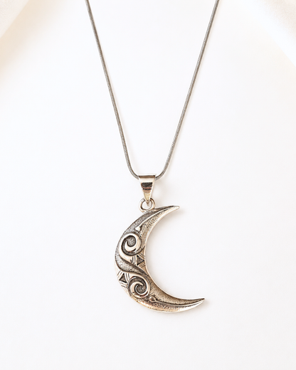 Collana Spiral Moon in Argento