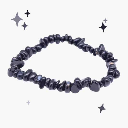 Bracciale barocco in tormalina nera