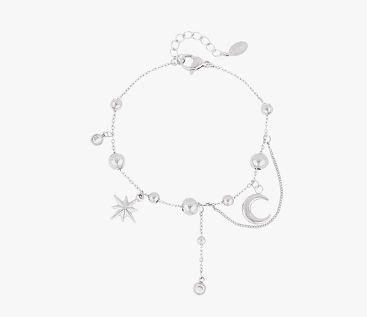 Bracciale charm Luna | Acciaio Inossidabile | Waterproof