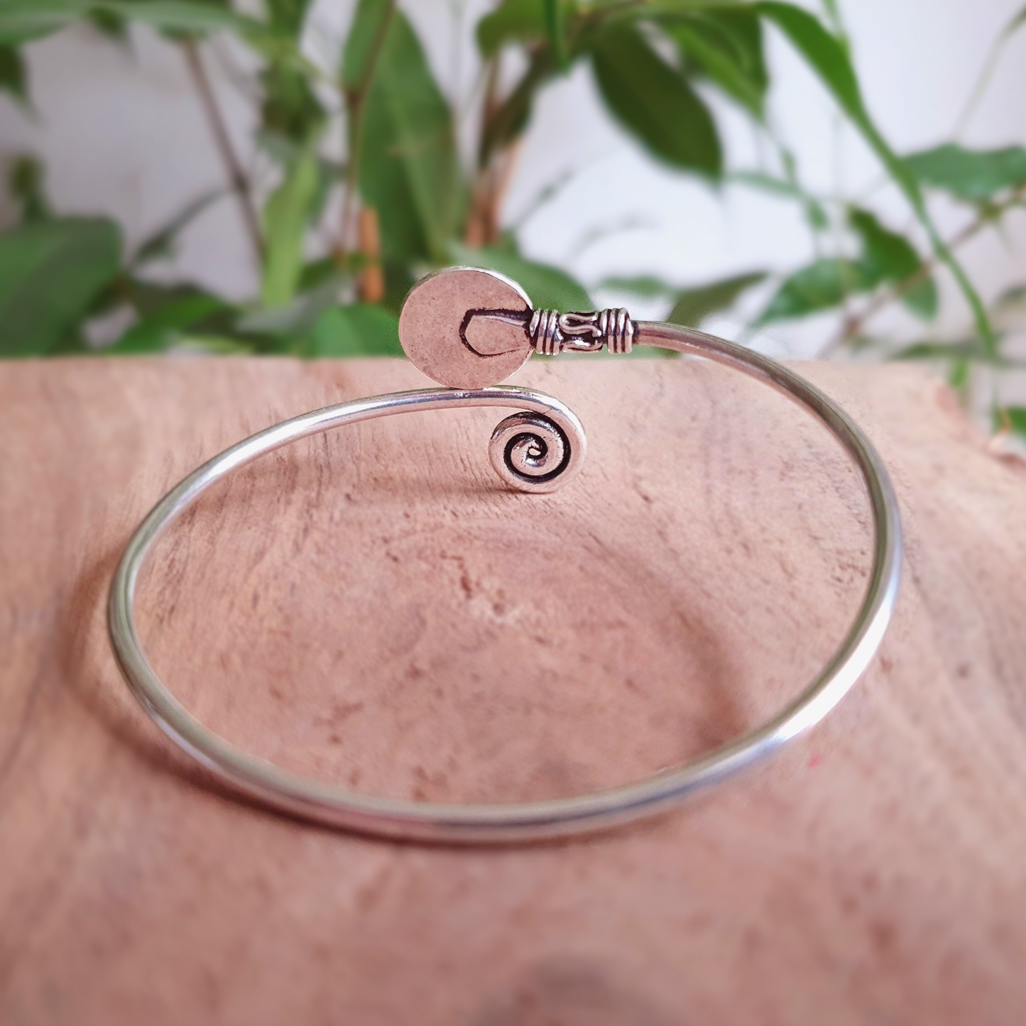 Bracciale in argento e occhio di tigre | Ottone | Regolabile | Fatto a mano