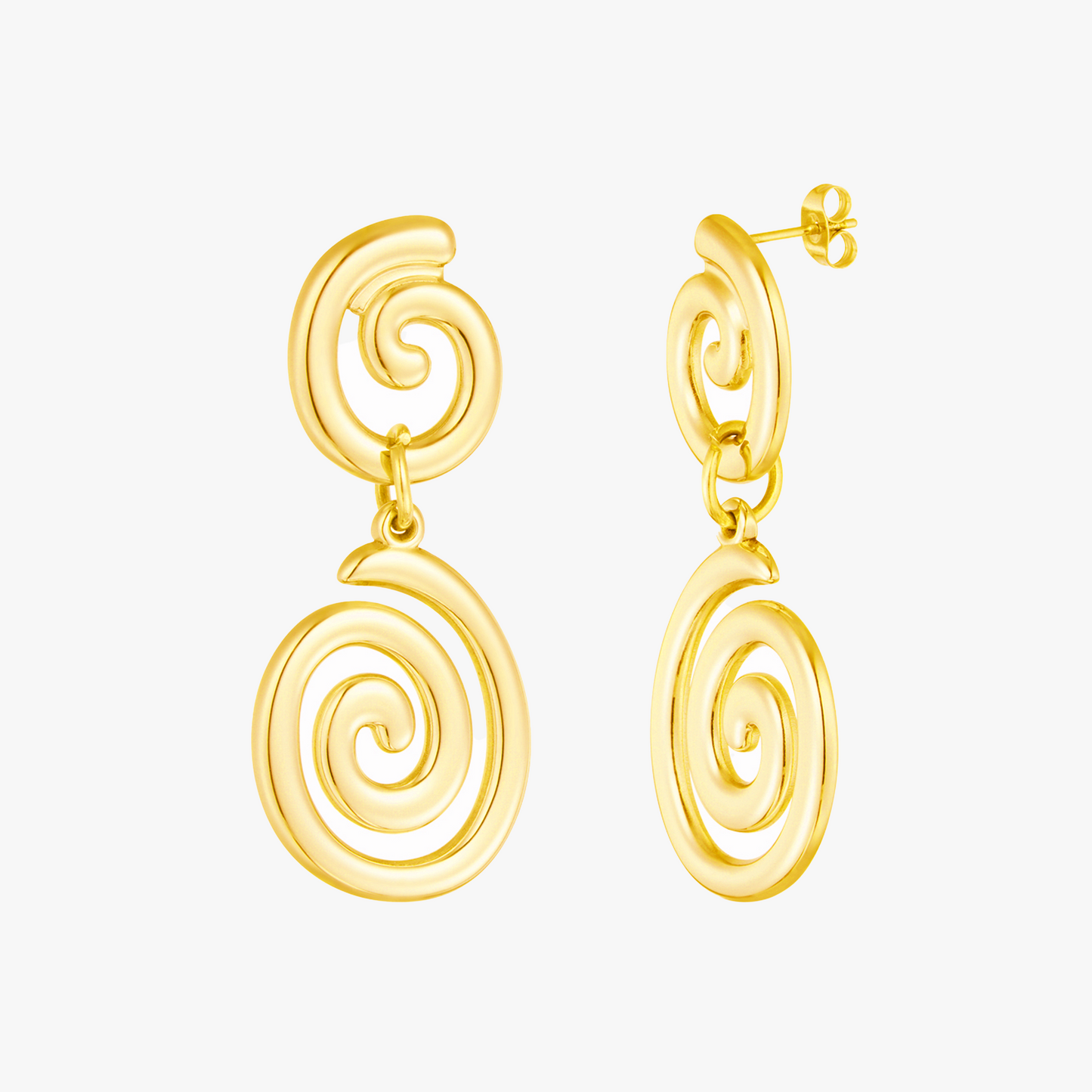 Orecchini Spirale | Acciaio Inossidabile | Waterproof