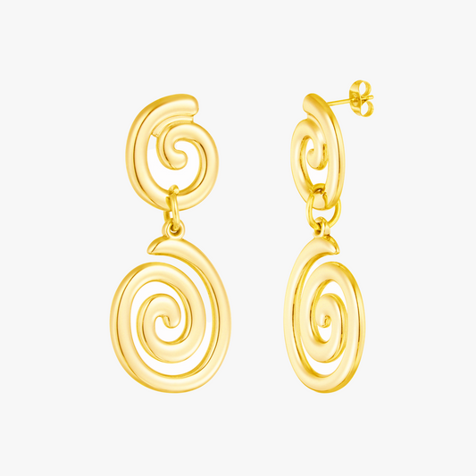 Orecchini Spirale | Acciaio Inossidabile | Waterproof