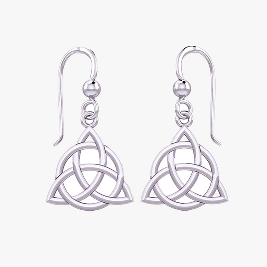 Orecchini Pendenti con Triquetra | Argento Sterling | Artigianale