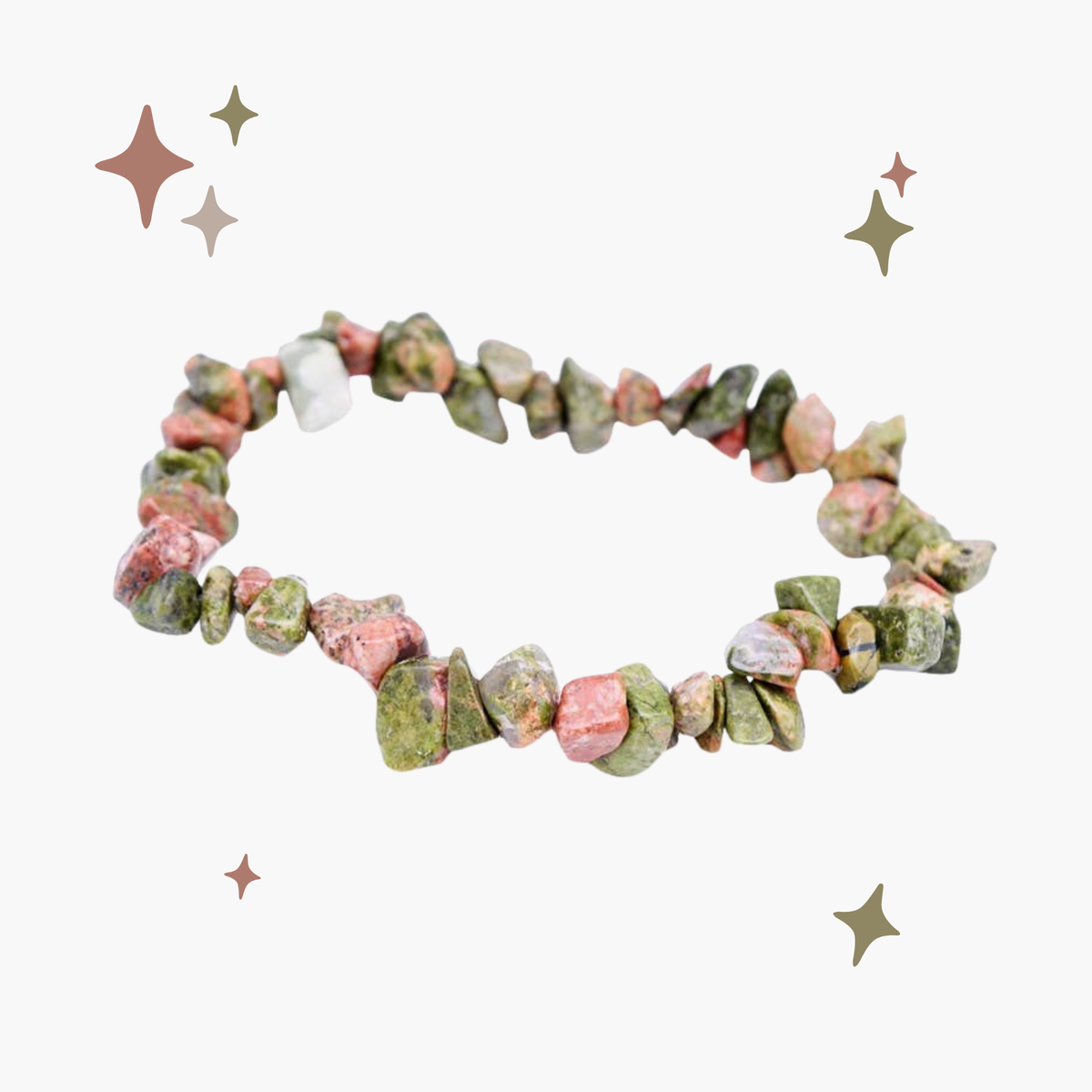 Bracciale barocco Unakite