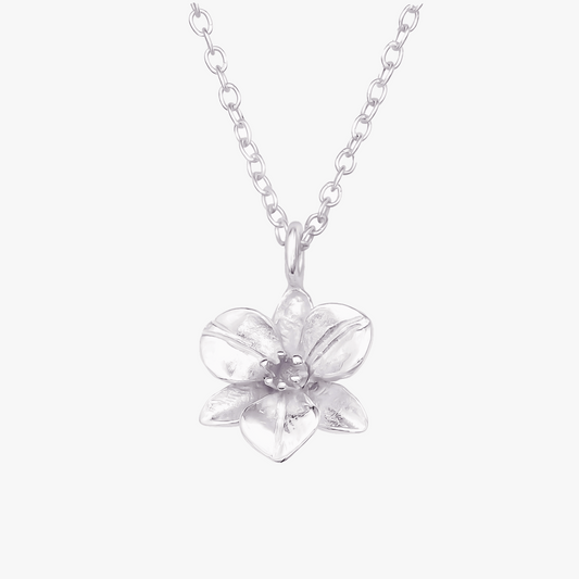 Eliselle | Collana fiore | Argento 925 | Riverstimento E-Coat