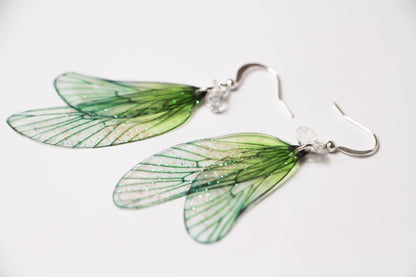 Demoiselle | Orecchini Ali di fata | Fatto a mano