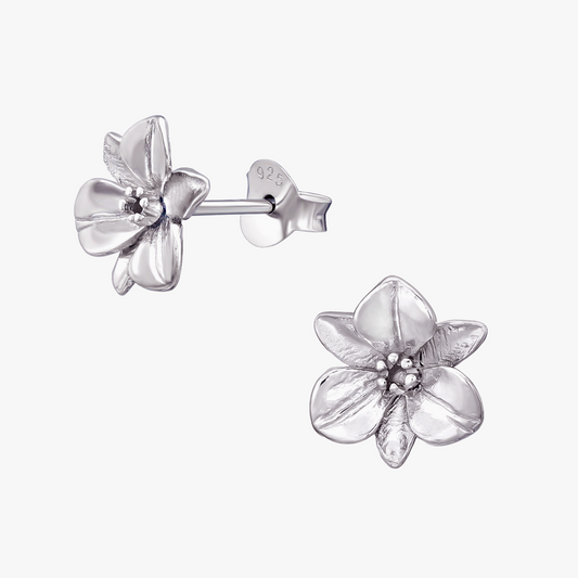 Eliselle | Orecchini fiore | Argento 925 | Rodio