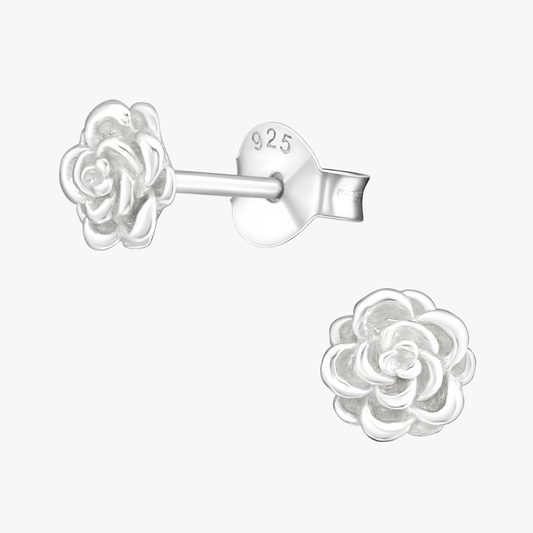 Roisin | Orecchini Rose | Argento 925 | Placcato in Argento + E-Coat
