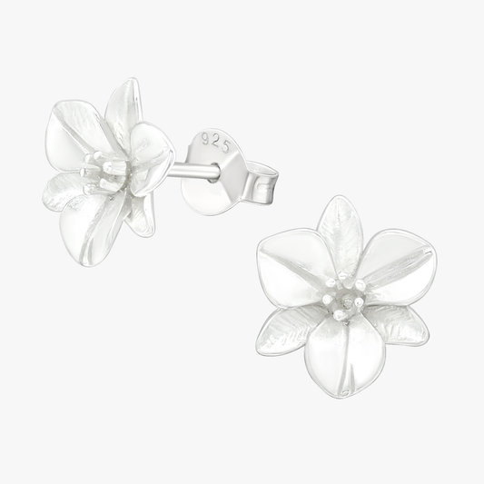 Eliselle | Orecchini fiore | Argento 925 | E-Coat