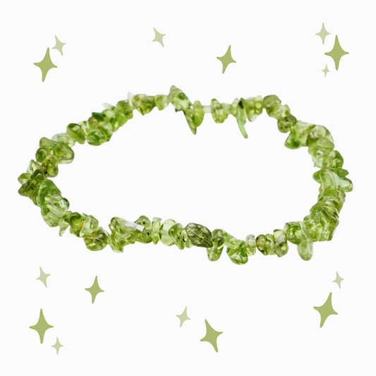 🎁 Bracciale in Peridoto | Pietre di alta qualità (100% off)