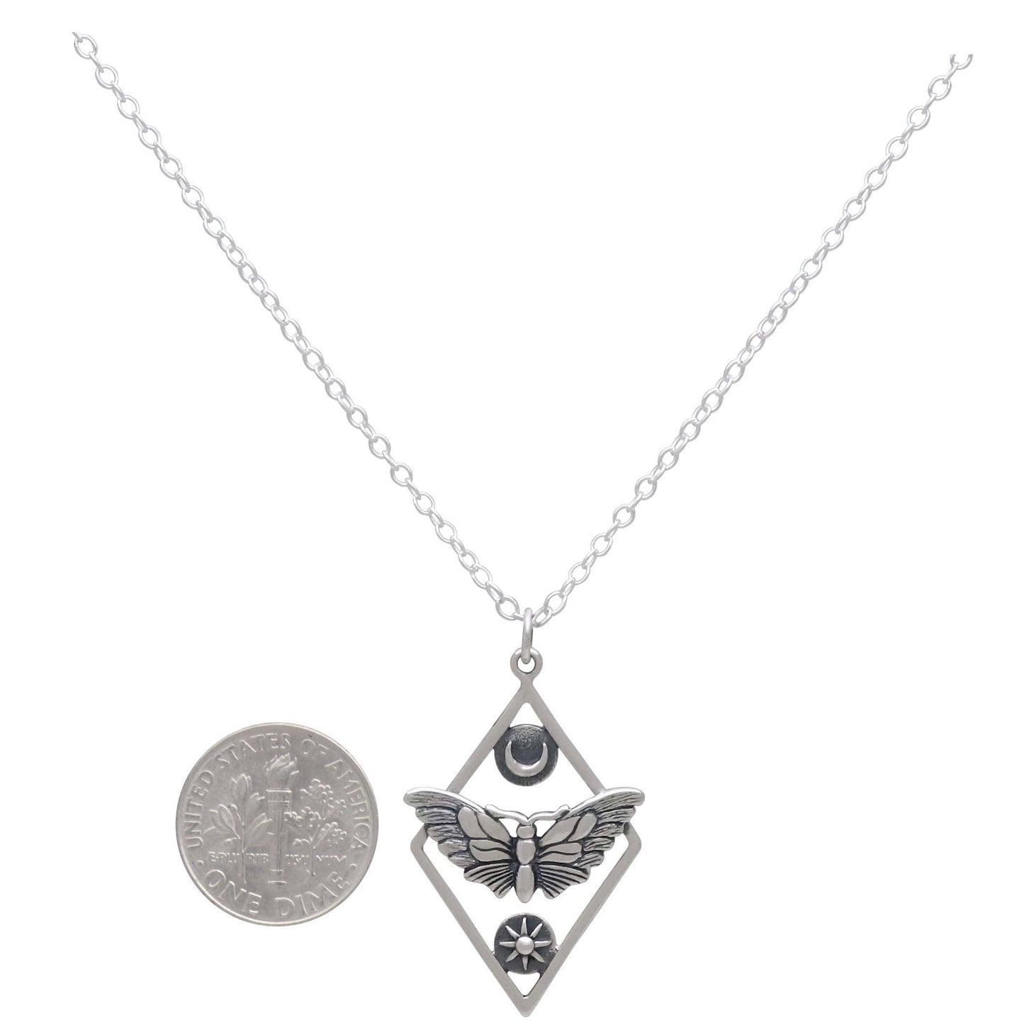 Collana falena | Argento sterling riciclato | FairTrade