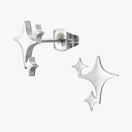 Stellaréa | Orecchini Stella Polare | Acciaio Inox