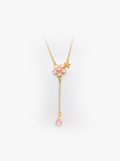 Cherry Necklace | Zirconia | Sterling Silver