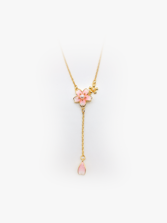Cherry Necklace | Zirconia | Sterling Silver