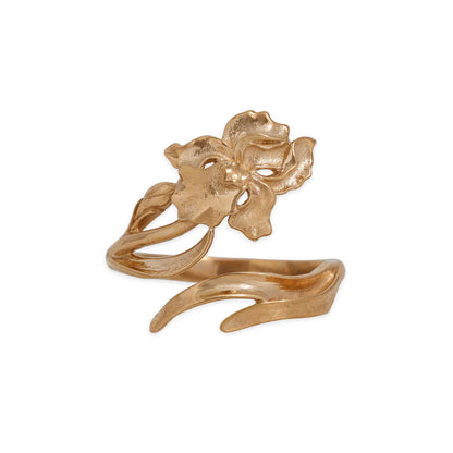 Anelli con Fiori di Nascita Regolabili: Luxe Silver Plate / Maggio - Mughetto
