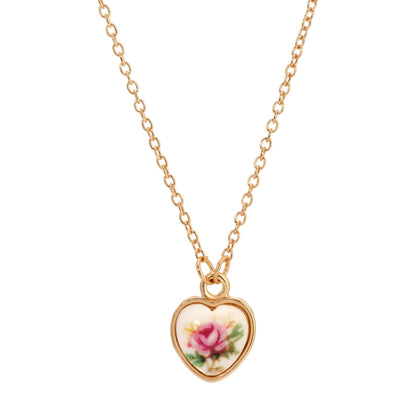 Collana con pendente a cuore | Regency Victorian Rose