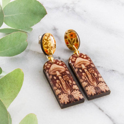 Orecchini pendenti | Fungo | Stile Vintage