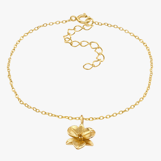 Eliselle | Bracciale fiore | Argento 925 | Placcatura Oro