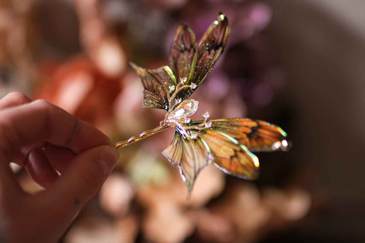 Wood of Tears | Hair clip | Swarovski | Handmade
