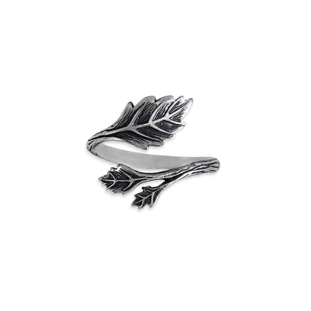 Anello Foglie | regolabile | argento sterling | FairTrade