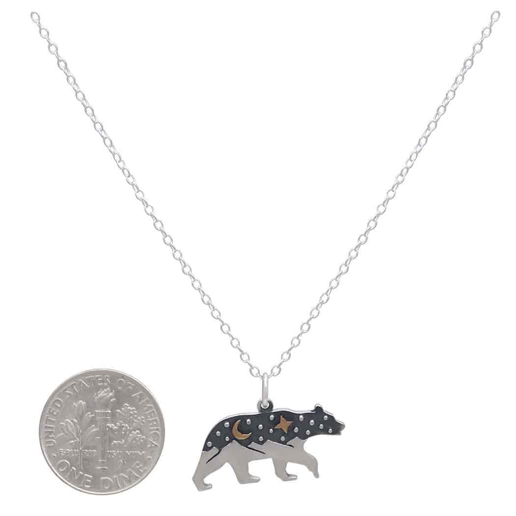 Collana Orso | Argento Sterling e Bronzo | Fairtrade