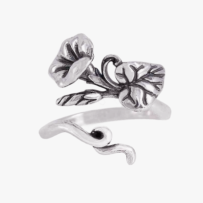 Anello Ipomea | regolabile | argento sterling | FairTrade