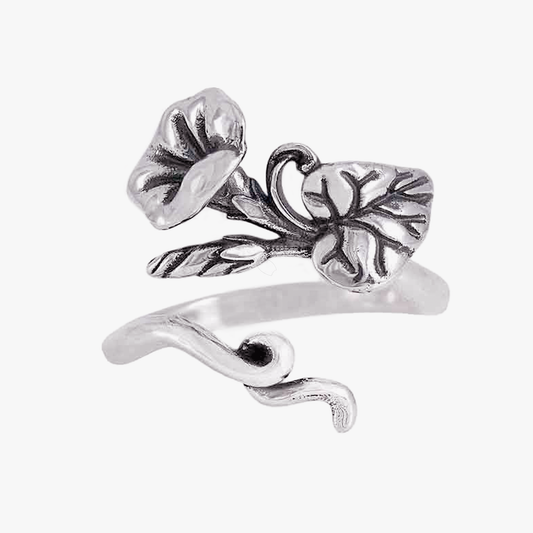 Anello Ipomea | regolabile | argento sterling | FairTrade