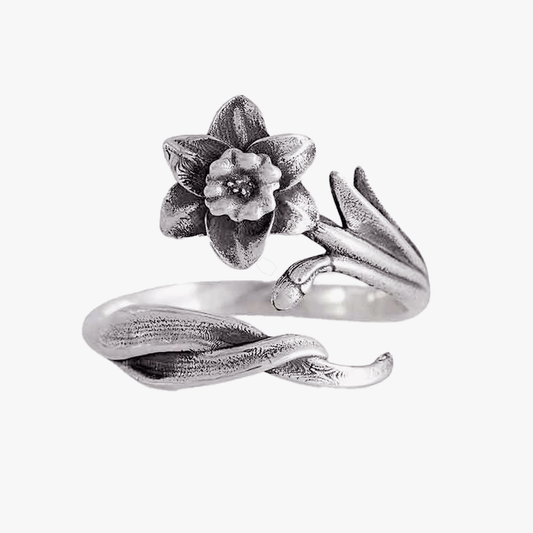 Anello Narciso | Regolabile | Argento Sterling | FairTrade