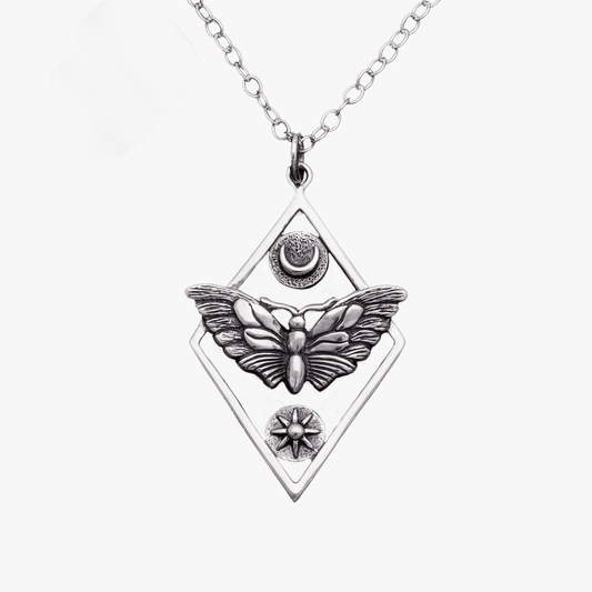Collana falena | Argento sterling riciclato | FairTrade