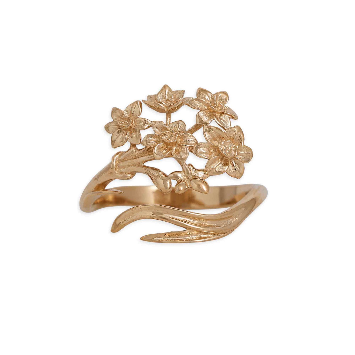 Anelli con Fiori di Nascita Regolabili: Luxe Silver Plate / Maggio - Mughetto