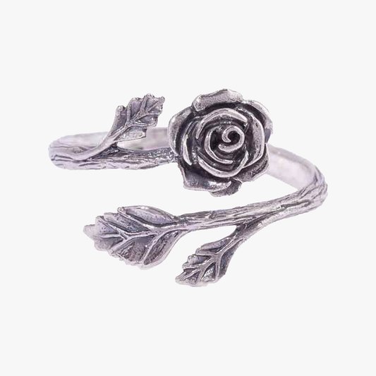 Anello Rosa regolabile in Argento Sterling 925