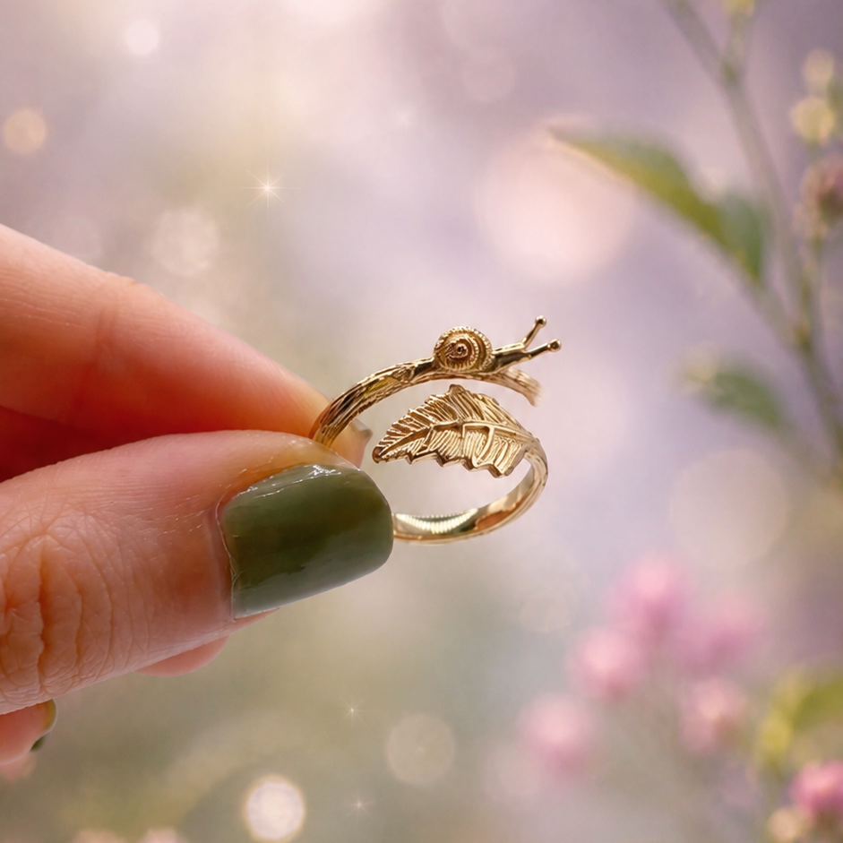 Anello Chiocciolina | regolabile | Bronzo | FairTrade
