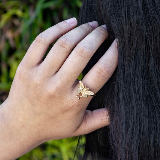 Anello Falena Luna in Bronzo