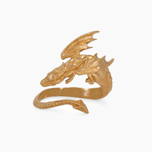 Anello Drago Regolabile in Bronzo