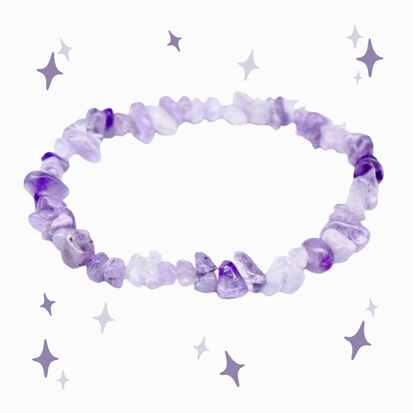 Bracciale in ametista lavanda barocca