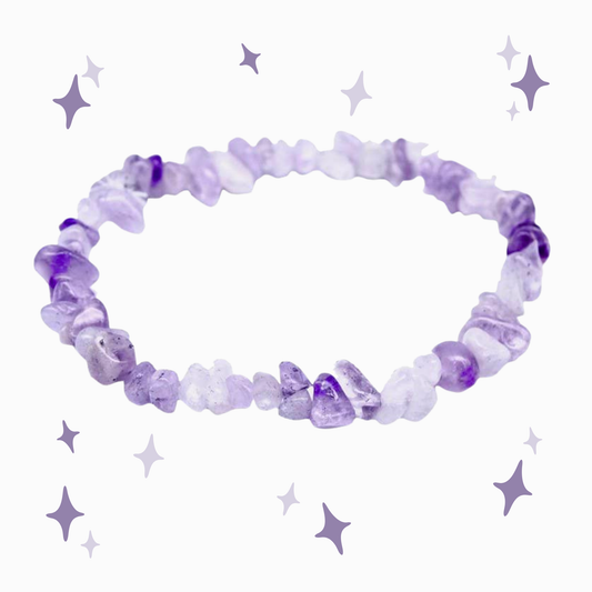 Bracciale in ametista lavanda barocca